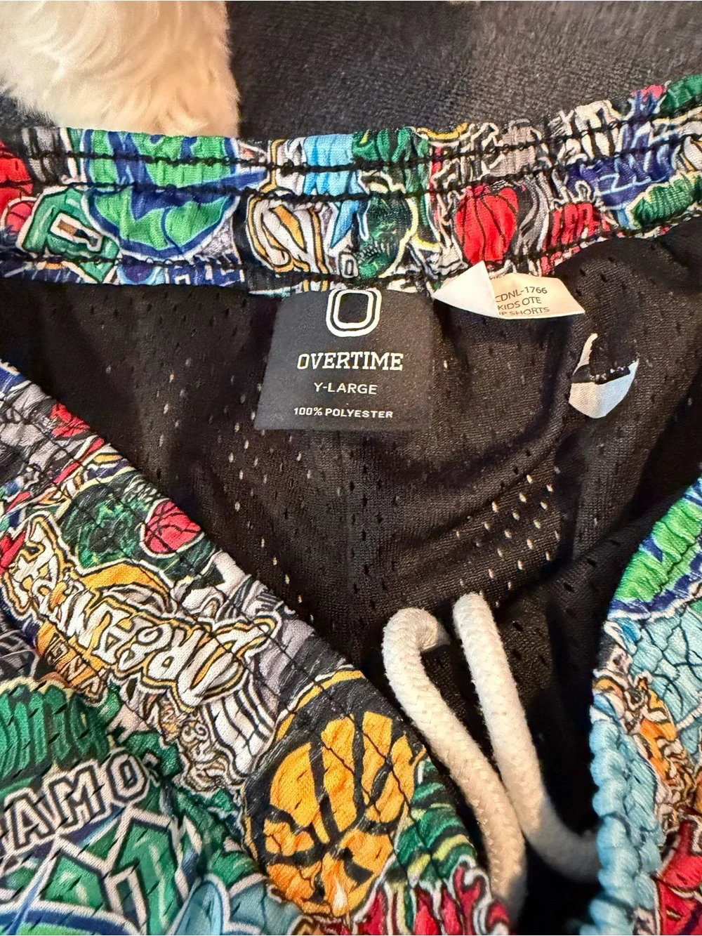 Overtime Multicolor Basketball Graphic Athletic Shorts